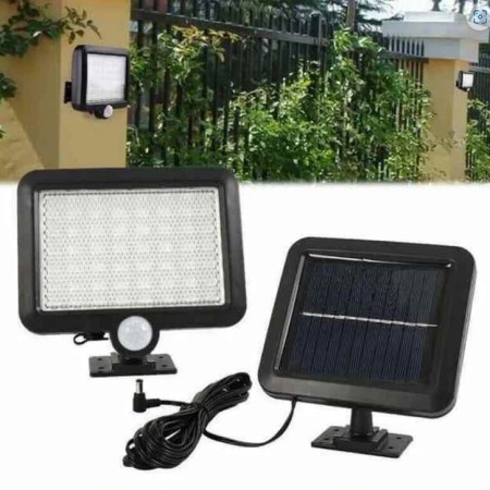 Outdoor 56 LED Waterproof LED Solar Wall Light Security light Wall lamp with PIR Motion Sensor