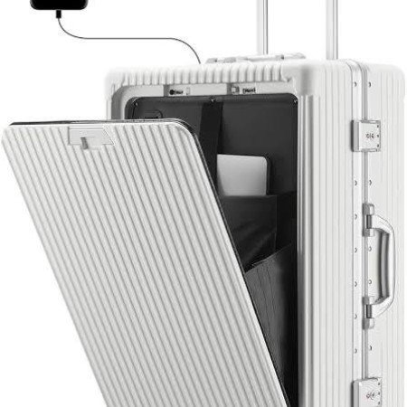 Multifunctional Favorite Travel❤️ Luggage, Phone Stand, Cup Holder, USB Charger Port